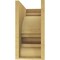 Ekena Millwork 8"W x 16"D x 16"H Classic Diane Rough Cedar Woodgrain TimberThane Corbel, Primed Tan CORUR08X16X16DIARCPR - alternate 5